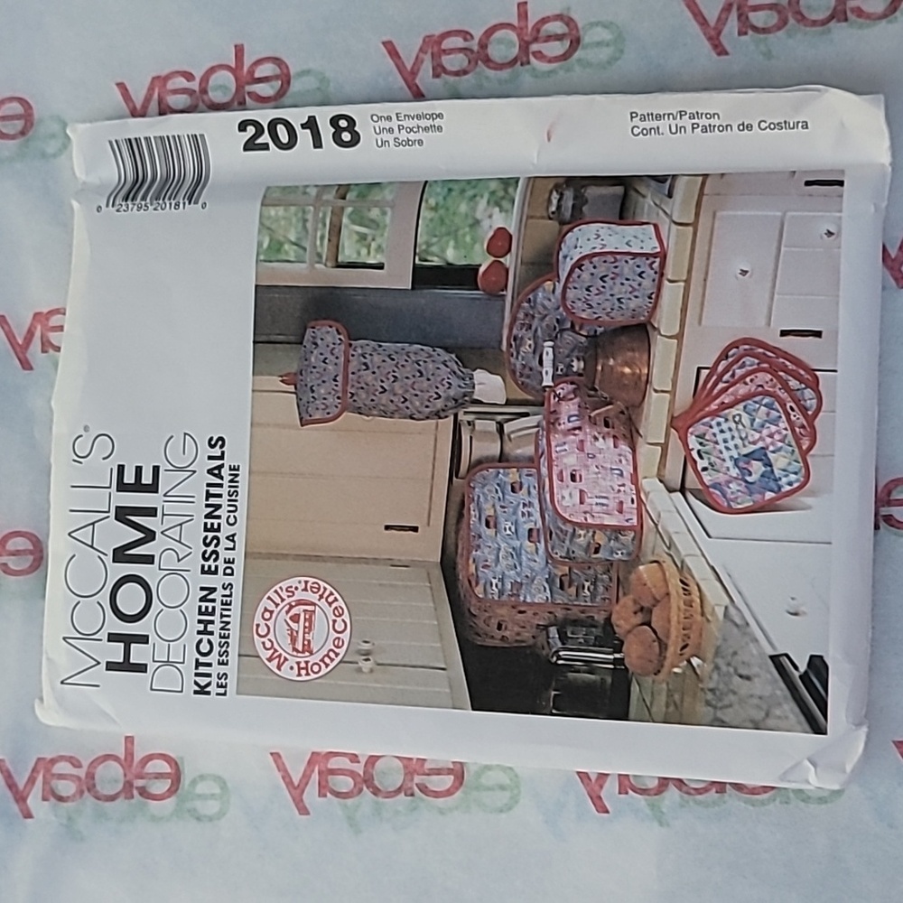 Mccall's Kitchen Essentials Sewing Pattern 2018 V… - image 1